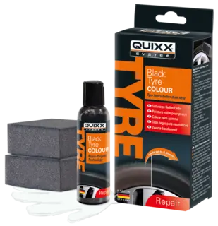 Quixx Black Tyre Colour Sort dekkfarge som f&#229;r dekksidene sorte