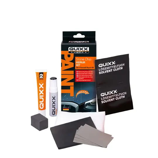 Quixx Paint Stone Chip Repair Kit Reparasjonssett for steinsprut Sort 