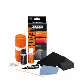Quixx Leather &amp; Vinyl Repair Kit Reparasjonssett for skinn og vinyl Sort