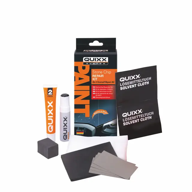 Quixx Paint Stone Chip Repair Kit Reparasjonssett for steinsprut Sort 