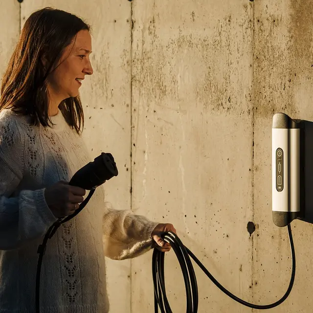 DEFA Solid™ ladestasjon 4.6kW m/Type 2 kabel 