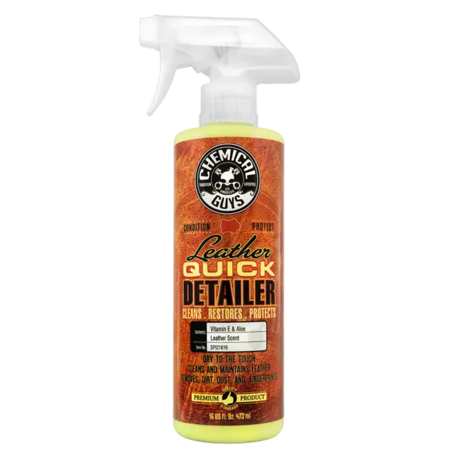 Chemical Guys Leather Quick Detailer Rense lett og beskytter skinn, 473ml 