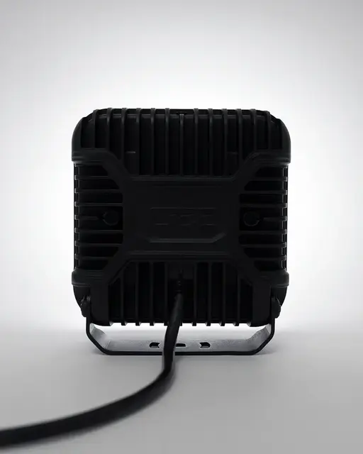 OZZ SQR 7" fjernlys 178mm Med park- og varsellys, sort hus 