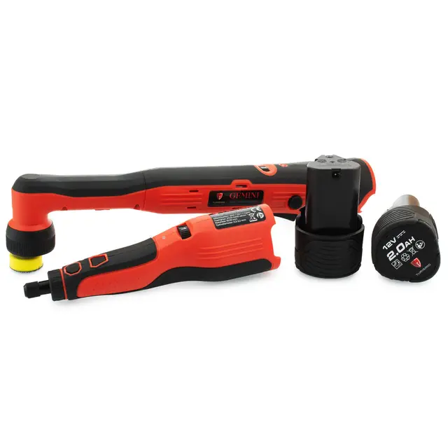 Turisimo Gemini Mini Poleringsmaskin 2 maskiner i sett - batteri inkl 
