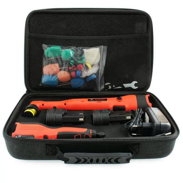 Turisimo Gemini Mini Poleringsmaskin 2 maskiner i sett - batteri inkl 