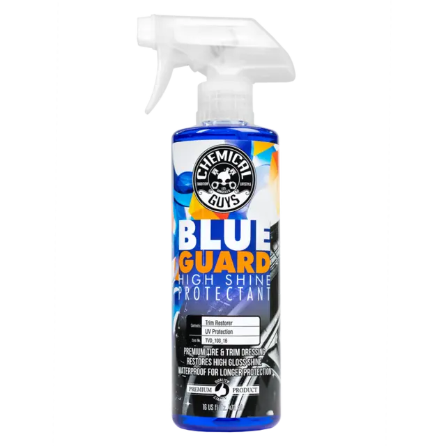 Chemical Guys Blue Guard II Wet Look Plast, gummi og dekkfornyer- 473ml 