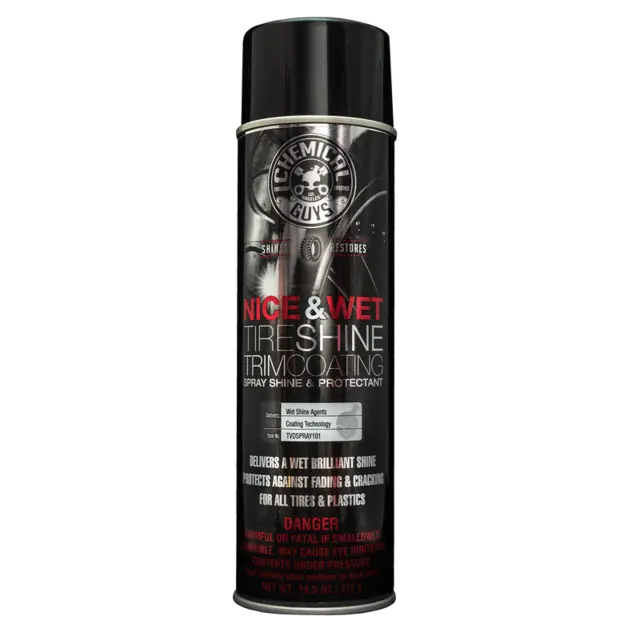 Chemical Guys Nice And Wet Tire Shine Plast og gummifornyer, Aerosol 