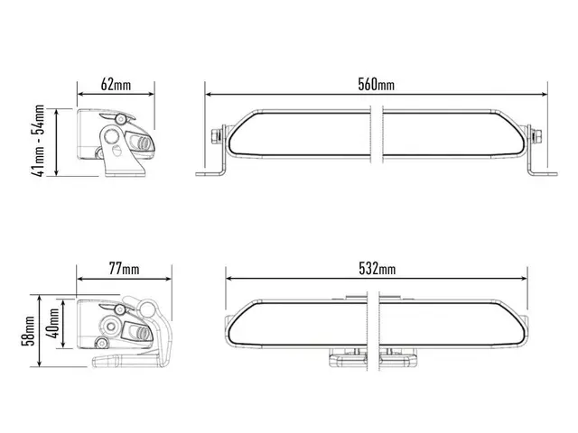Lazer Grillkit med Linear 18 ELITE Toyota BZ4X - Pakke med XBB 