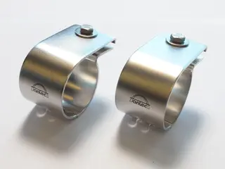 Antec Lyktefester 76mm Krom Elektropolert syrefast st&#229;l. Par.
