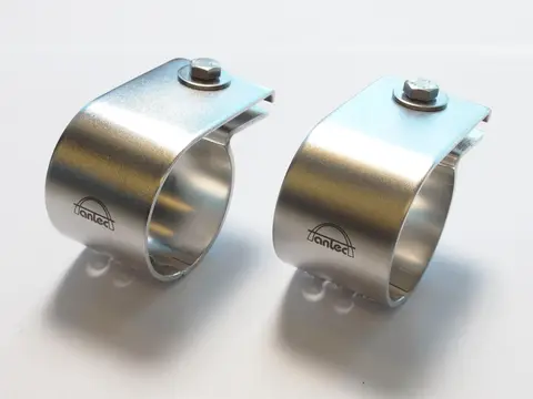 Antec Lyktefester 76mm Krom Elektropolert syrefast st&#229;l. Par.