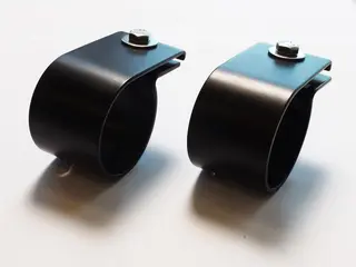Antec Lyktefester 76mm Sort Syrefast st&#229;l. Sort. Par.