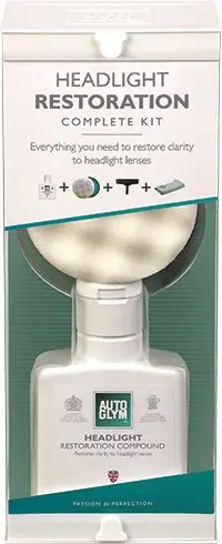 Autoglym Headlight Restoration Kit Komplett renoveringskit til frontlykter 