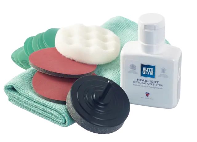 Autoglym Headlight Restoration Kit Komplett renoveringskit til frontlykter 