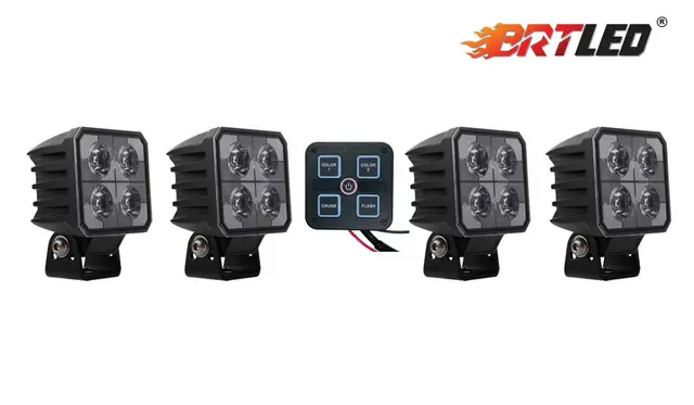 BRT Edgeless 40 LED - Pakke 4 stk. med kontrollpanel 