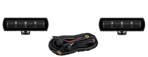 BRT Slim Black 30 LED - Pakke 2 stk. med kabelsett