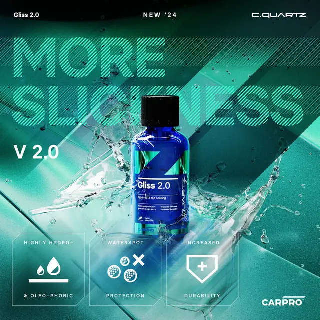 Carpro GLISS 2.0 Topcoat 50 ml Top coating med økt glans 