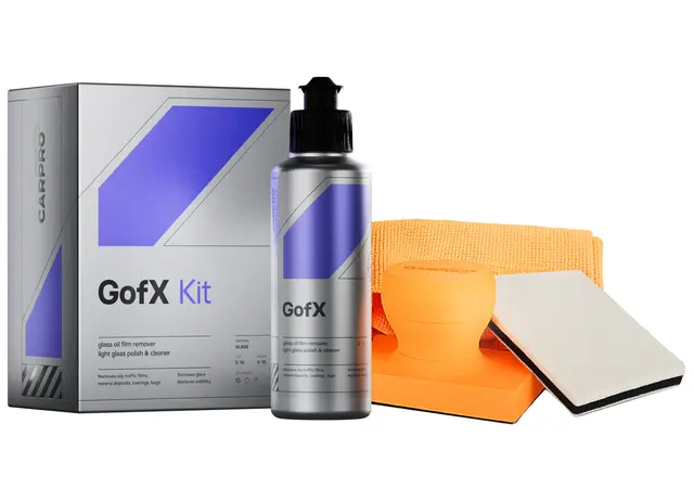 Carpro CeriGlass GoFX Glassrens KIT Fjerner olje, trafikkfilm, 250 ml 