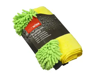 CarWise Vaskhanske og T&#248;rkeh&#229;ndkle Komplett mikrofiber vaskepakke.