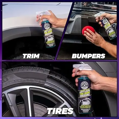 Chemical Guys Galactic Black Gir mørk glans til dekk og plast, 473ml 