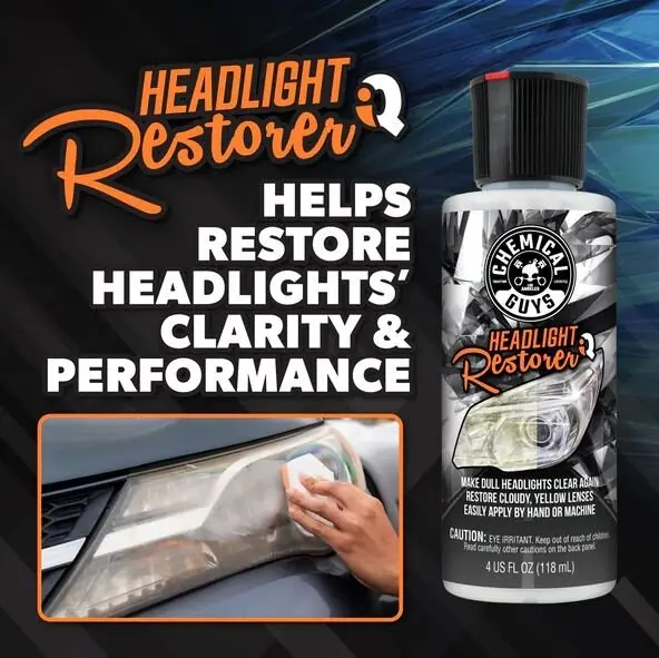 Chemical Guys Headlight Kit Gjenoppretter og beskytter frontlykter 