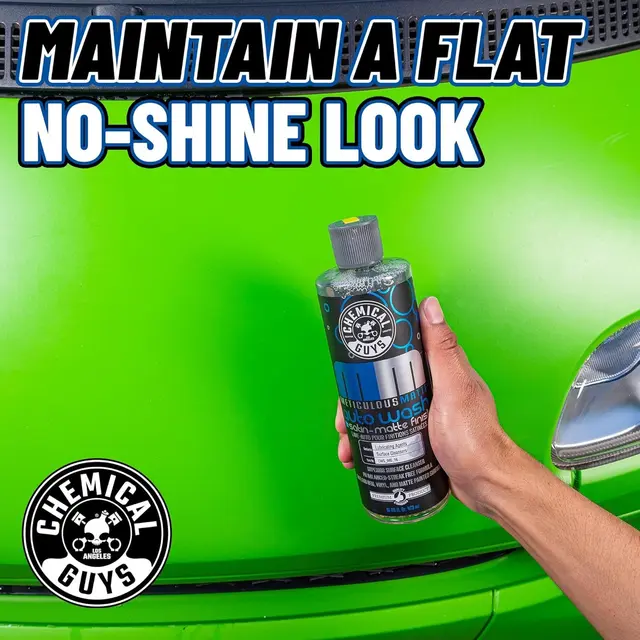 Chemical Guys Meticulous Matte Auto Wash Matt-sikkert bilshampo uten glans, 473ml 