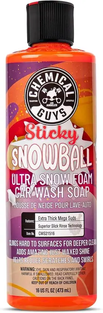 Chemical Guys Sticky Snowball Ultra skummende bilsjampo, 473ml 