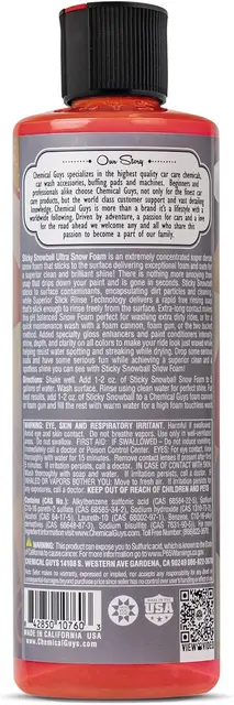 Chemical Guys Sticky Snowball Ultra skummende bilsjampo, 473ml 