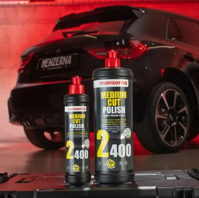 Menzerna Medium Cut Polish 2400, 250ml Medium cut polish for moderat lakkslitas 