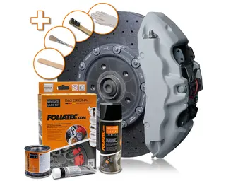 Foliatec Brake Caliper Lacquer Set Circuit grey glossy - 3 components