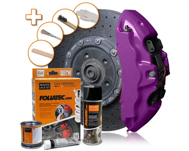 Foliatec Brake Caliper Lacquer Set Deep violet - 3 components 