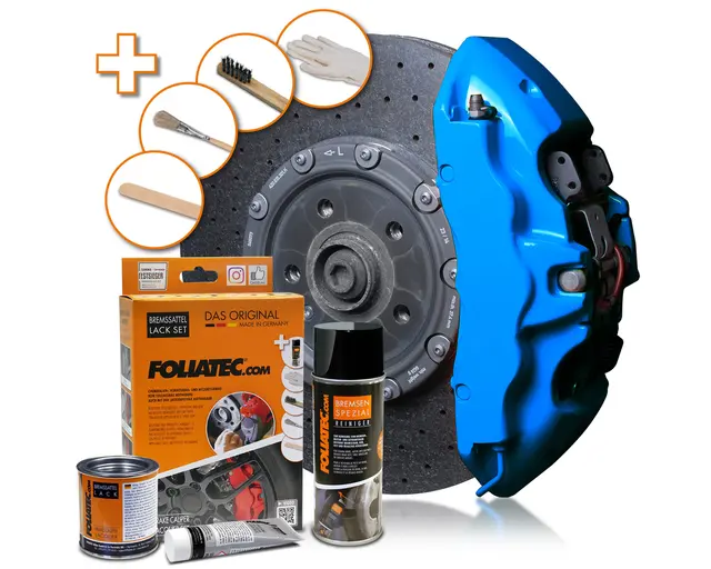 Foliatec Brake Caliper Lacquer Set GT-blue - 3 components 