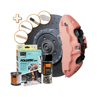 Foliatec Brake Caliper Lacquer Set Juicy peach - 3 components