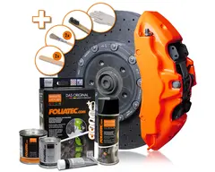 Foliatec Brake Caliper Lacquer Set Neon Orange - 4 components