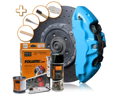 Foliatec Brake Caliper Lacquer Set Sky blue - 3 components