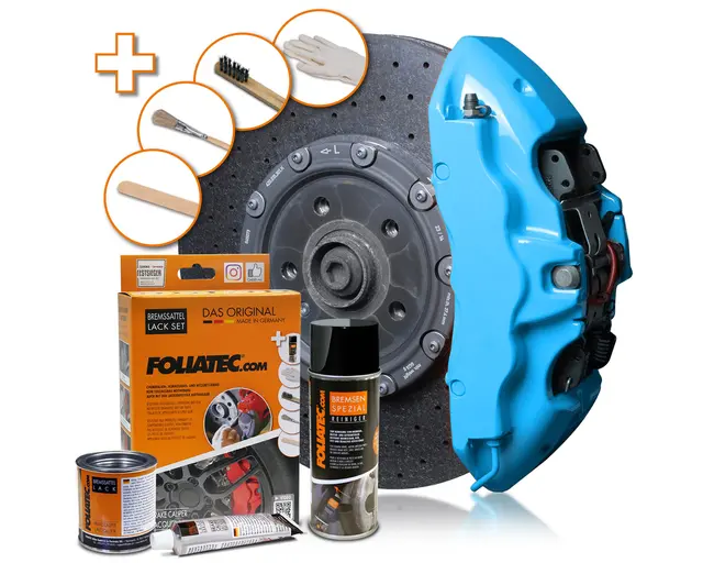 Foliatec Brake Caliper Lacquer Set Sky blue - 3 components 