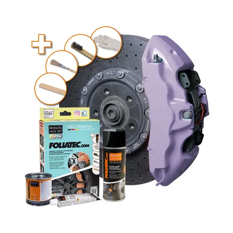 Foliatec Brake Caliper Lacquer Set Soft violet - 3 components