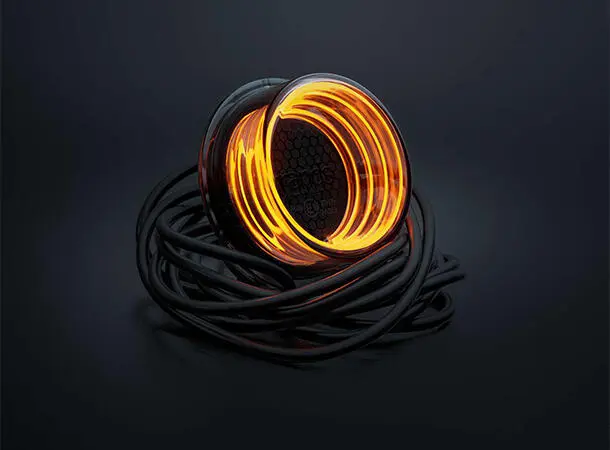 FOR9T GEO ORANGE Markeringslys 10-40V 2,5M kabel 