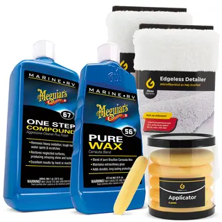 Meguiars Båtpleiepakke Komplett båtpleiepakke til båtpussen