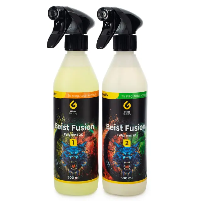Gloss Factory Beist Fusion Felgrens Neste generasjons felgrens, 2 x 500 ml. 