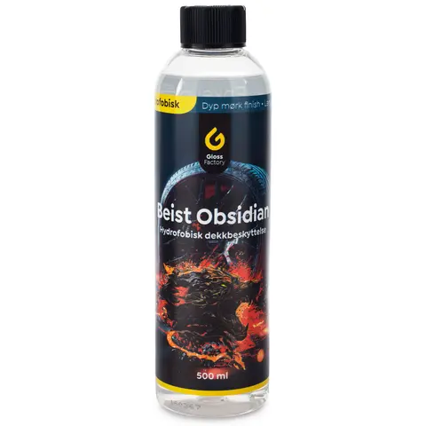 Gloss Factory Beist Obsidian Hydrofobisk, silkesvart finish