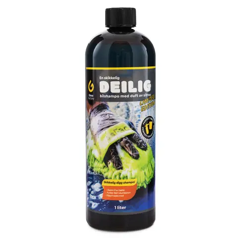Gloss Factory Deilig bilshampo - Sitrus Bilshampo for skumkanon og bøtte - 1L