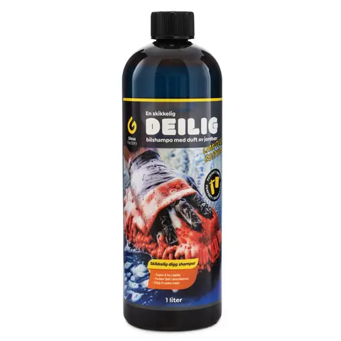 Gloss Factory Deilig bilshampo - Jordbær Bilshampo for skumkanon og bøtte - 1L