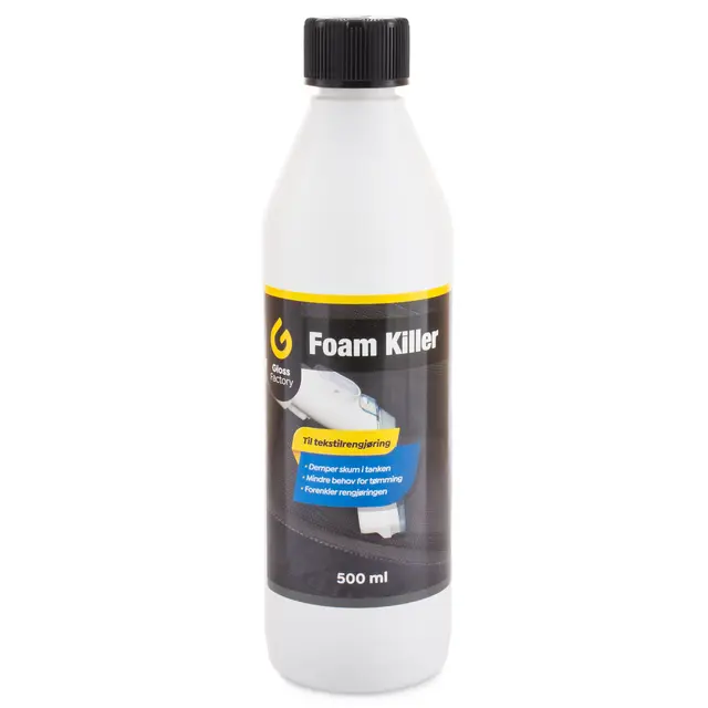 Gloss Factory Foam Killer Drep skummet i tekstilrenseren, 500ml 