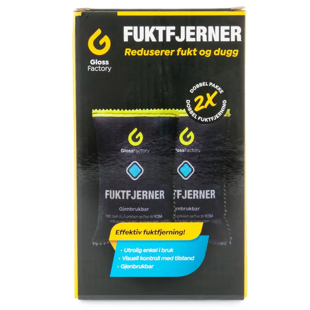 Gloss Factory Fuktfjerner Fjern fukt og dugg - 2 x 350G 