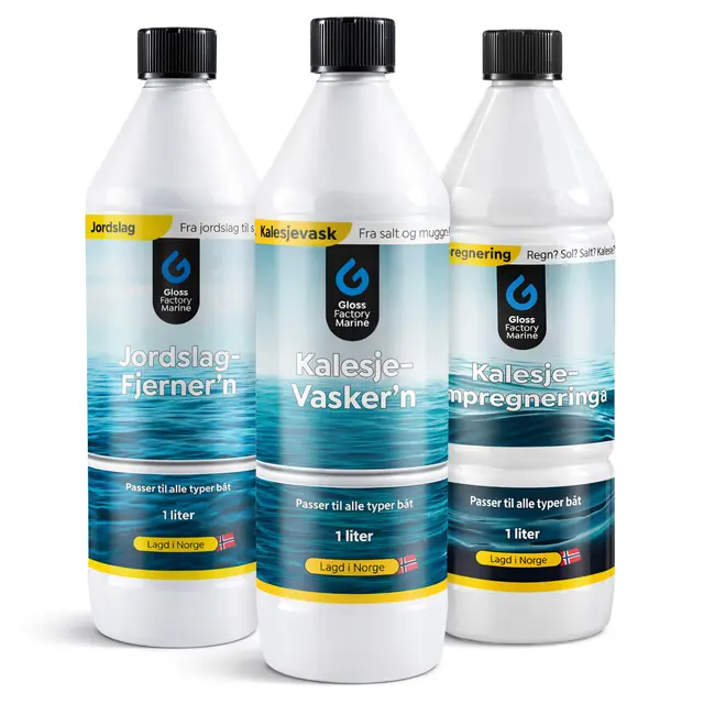 Gloss Factory Kalesjerens kit Fjern jordslag, skitt og impregner 