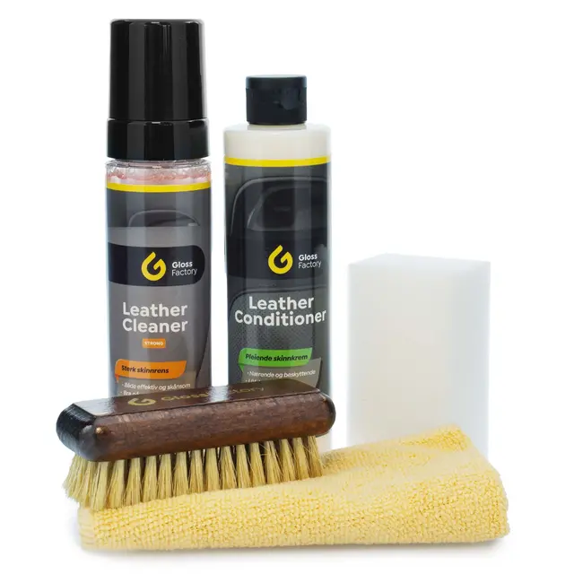 Gloss Factory Leather Care Kit Strong Kraftig og komplett skinnpleie 