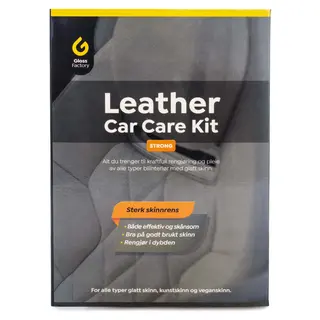 Gloss Factory Leather Care Kit Strong Kraftig og komplett skinnpleie