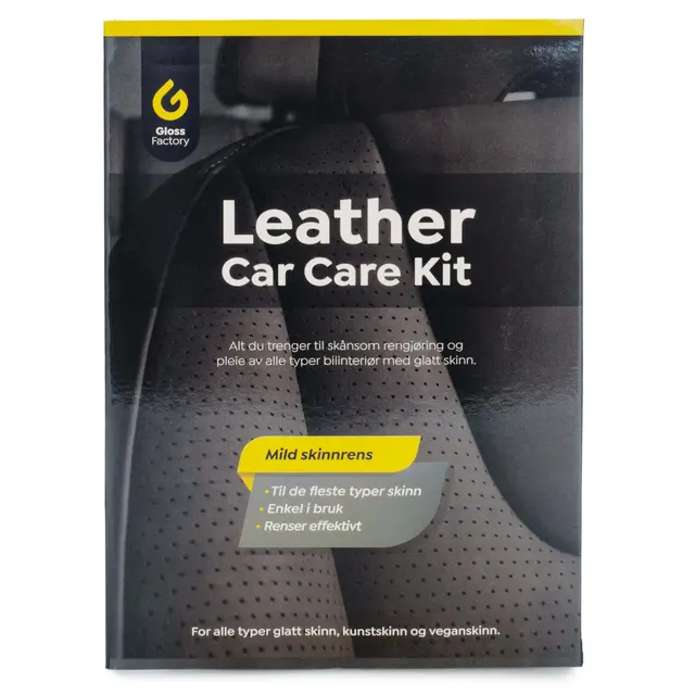 Gloss Factory Leather Care Kit Mild rens/beskyttelse for skinninteriør 