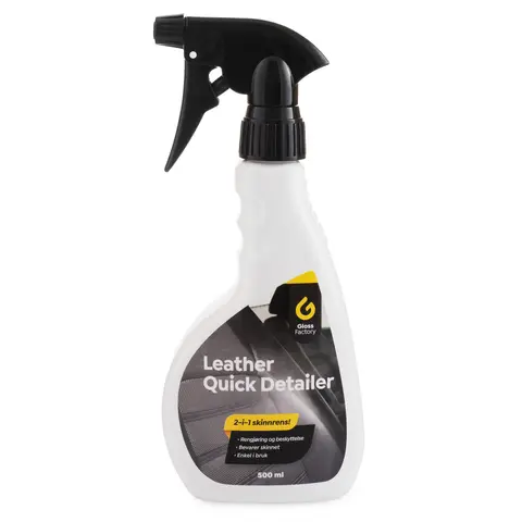 Gloss Factory Leather Quick Detailer Renser og beskytter alle typer skinn