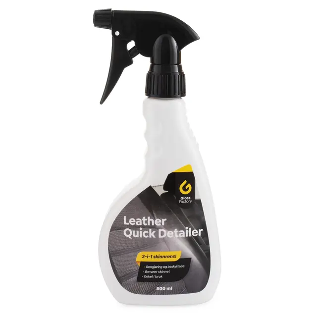 Gloss Factory Leather Quick Detailer Renser og beskytter alle typer skinn 